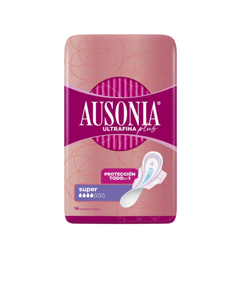AUSONIA ULTRAFINA PLUS compresas super alas 14 u