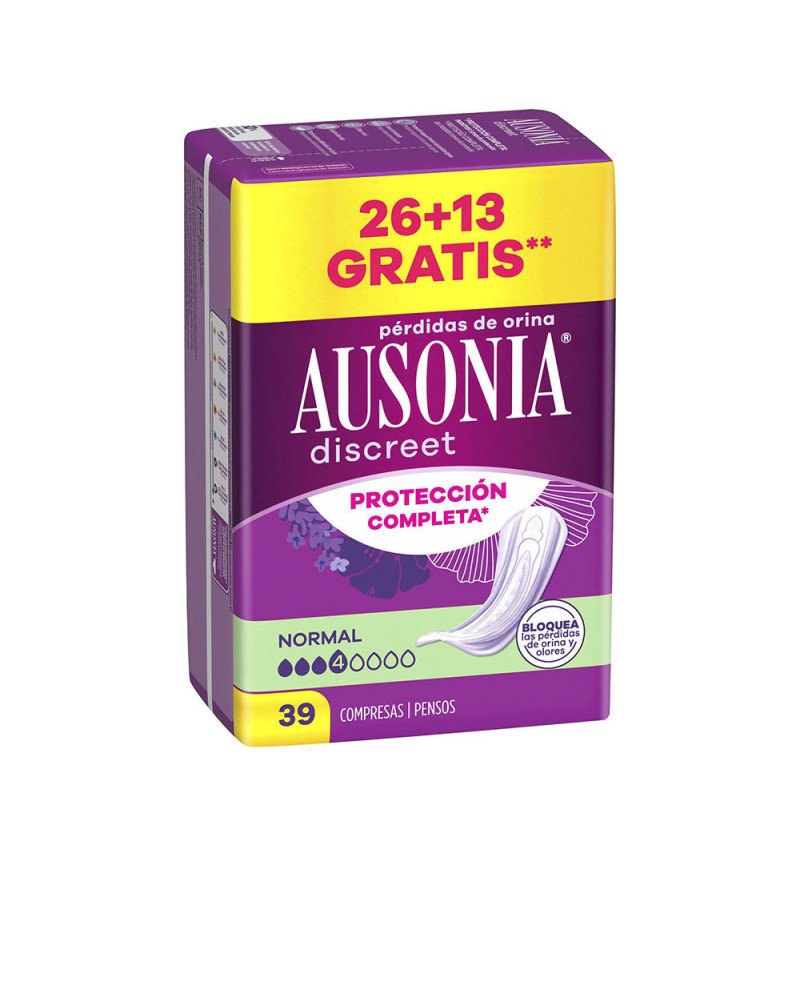 AUSONIA DISCREET compresas incontinencia normal 39 u