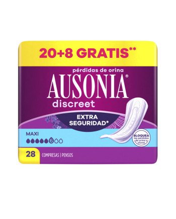 DISCREET compresas incontinencia maxi 28 u