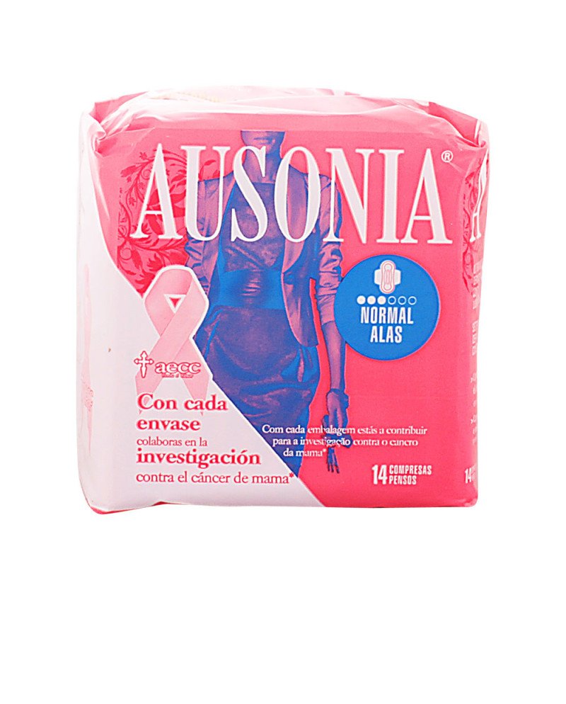 AUSONIA normal compresas con alas 14 u