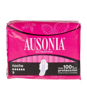 AUSONIA compresas noche ultra 9 u
