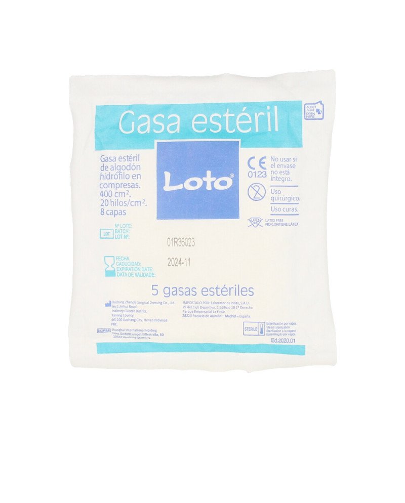 LOTO gasa suave hidrófila 100% algodón 90 u