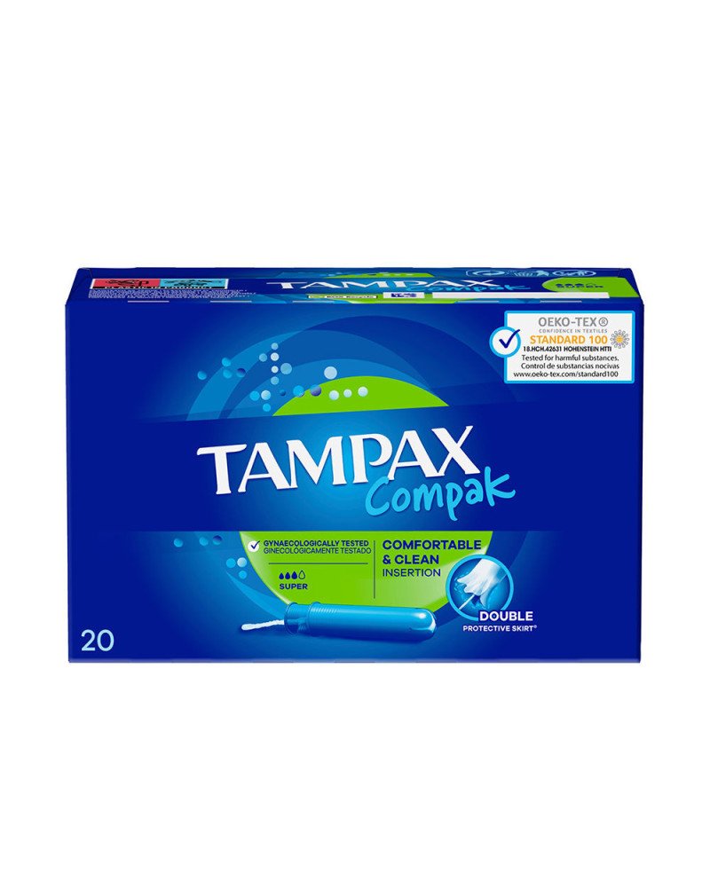 TAMPAX COMPAK tampón super 20 u