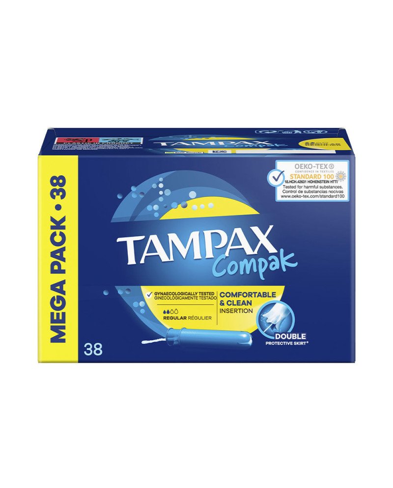TAMPAX COMPAK tampón regular 38 u