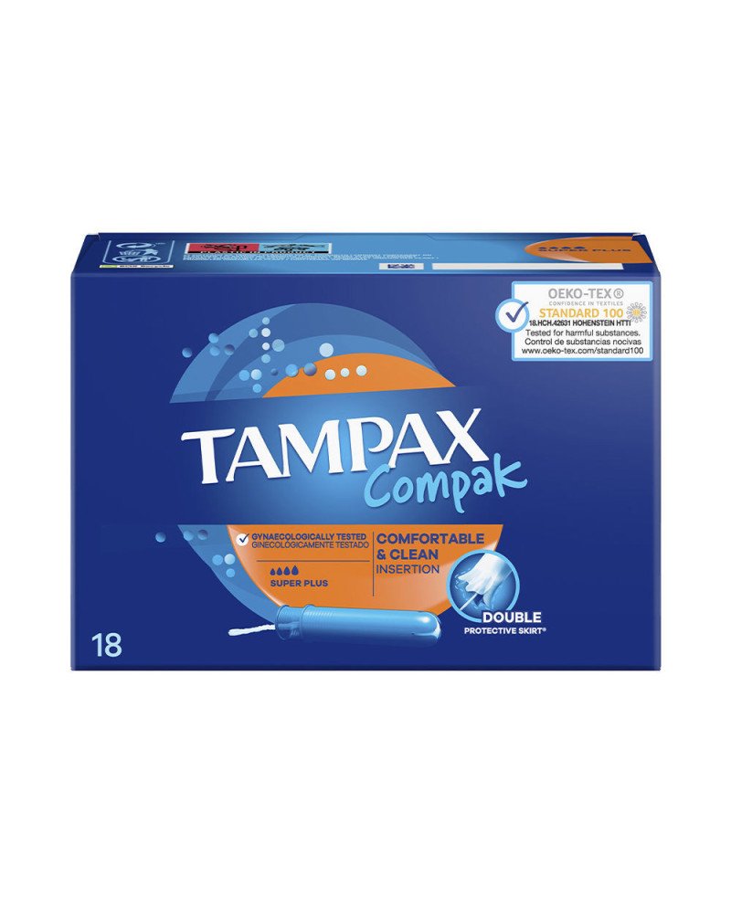 TAMPAX COMPAK tampón super plus 18 u