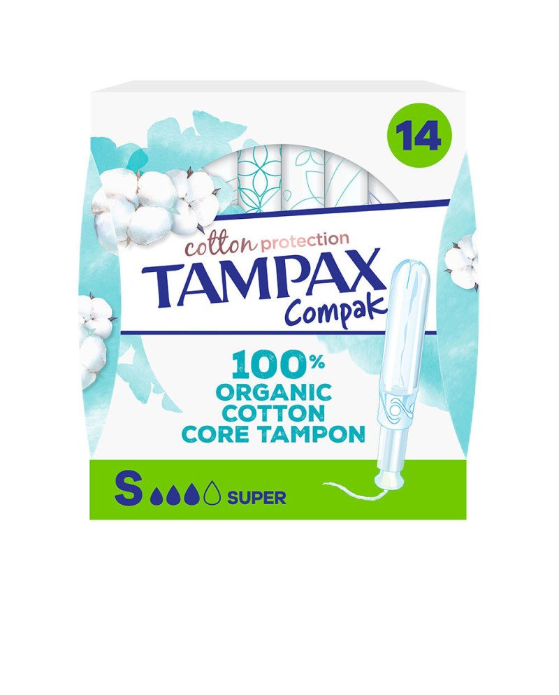 TAMPAX ALGODÓN 100% ORGANICO tapón super 14 u