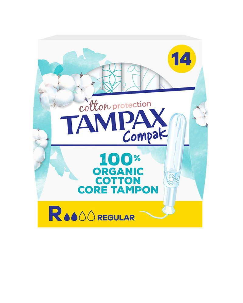 TAMPAX ALGODÓN 100% ORGANICO tapón regular 14 u