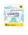 TAMPAX ALGODÓN 100% ORGANICO tapón regular 14 u