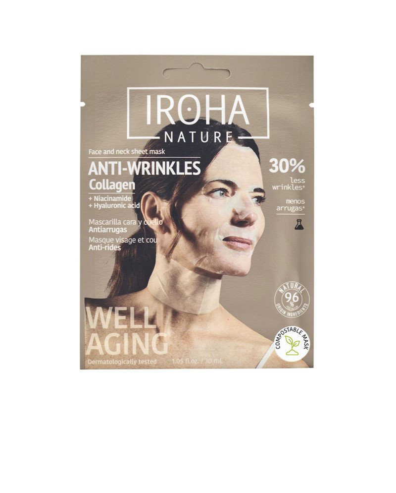 100% COTTON FACE & NECK MASK collagen-antiage 1 u