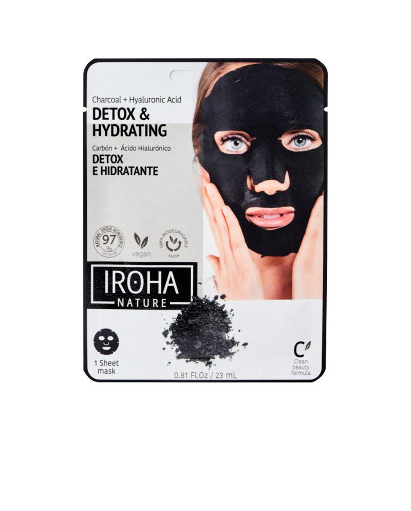 DETOX CHARCOAL BLACK tissue facial mask 1use 1 u