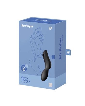 Satisfyer Curvy Trinity 2 Vibrador De Aire Negro Negro 1Un