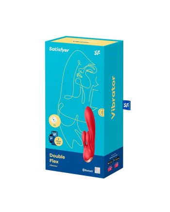 Satisfyer Double Flex Vibrador Rojo Con App 1Un