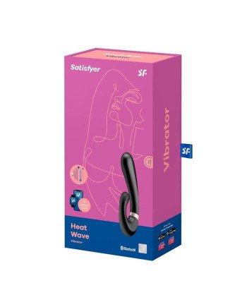 Satisfyer Heat Wave Vibrador Negro Negro Con App 1Un