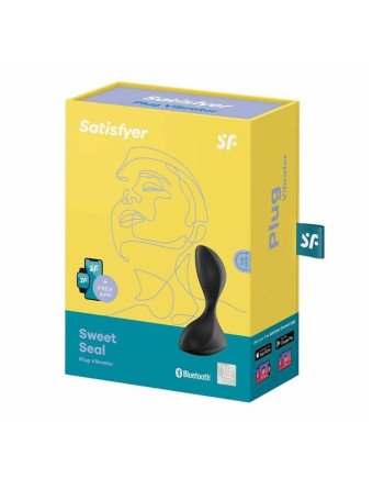 Satisfyer Sweet Seal Plug Vibrator Negro Negro Con App 1Un