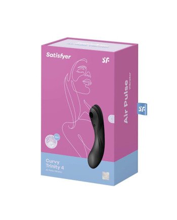 Satisfyer Curvy Trinity 3 Vibrador De Aire Negro Negro 1Un