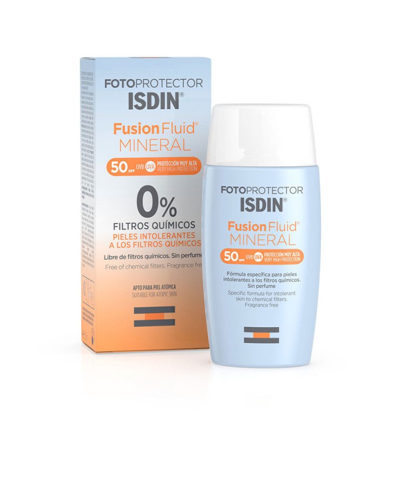 FOTOPROTECTOR FUSION FLUID MINERAL 0% filtros químicos SPF50+ 50 ml
