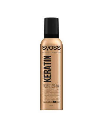 KERATIN mousse flexible y brillo 250 ml
