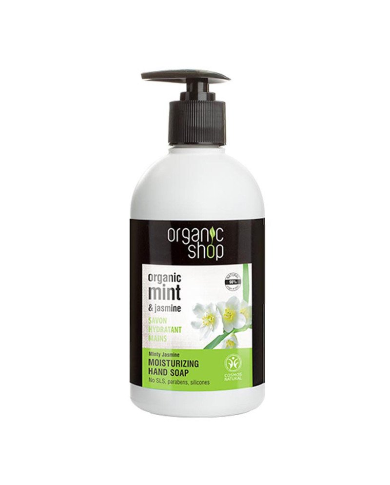 Organic Shop Minty Jasmine Jabon De Manos Jabon De Manos Moisturizing 200Ml