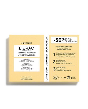 SUNISSIME cápsulas preparadoras del bronceado pack 2 x 30 cápsulas