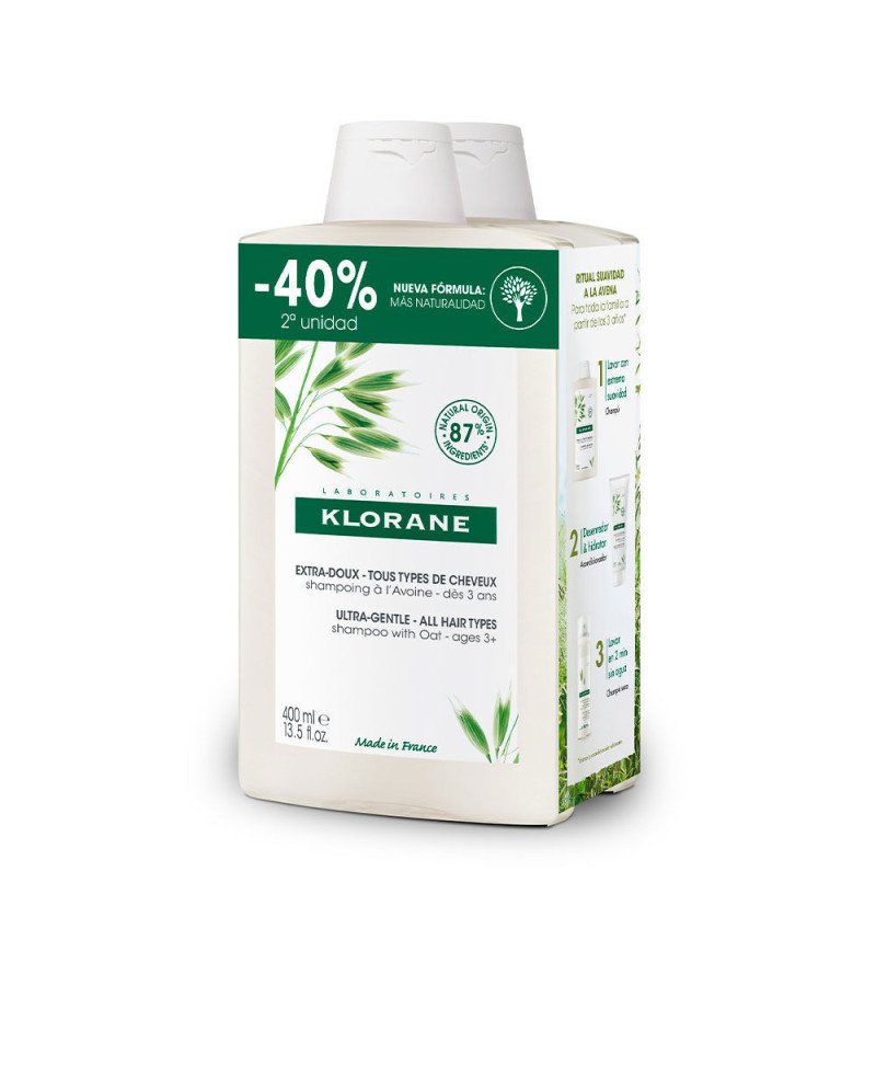 A LA LECHE DE AVENA champú extrasuave duo 2 x 400 ml