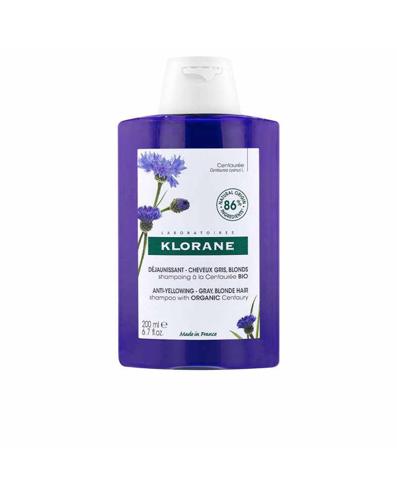 A LA CENTAUREA BIO champú antiamarilleo cabello gris y rubio 200 ml