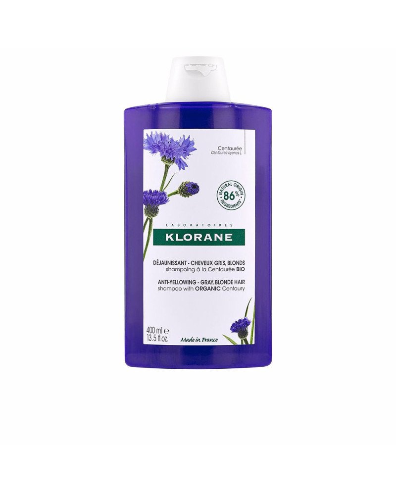 A LA CENTAUREA BIO champú antiamarilleo cabello gris y rubio 400 ml