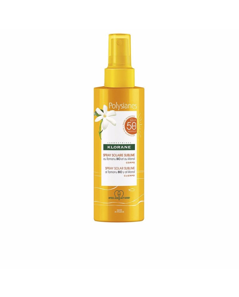 POLYSIANES MONOÏ Y TAMANU BIO spray solar corporal SPF50 200 ml