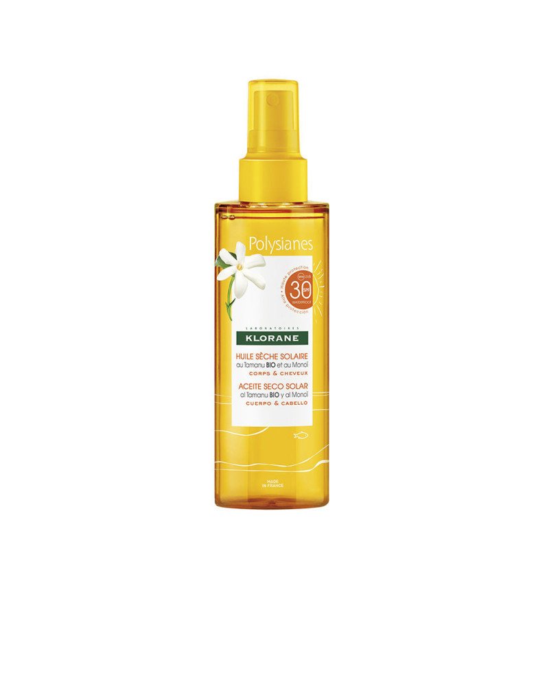 POLYSIANES MONOÏ Y TAMANU BIO aceite seco solar SPF30 200 ml