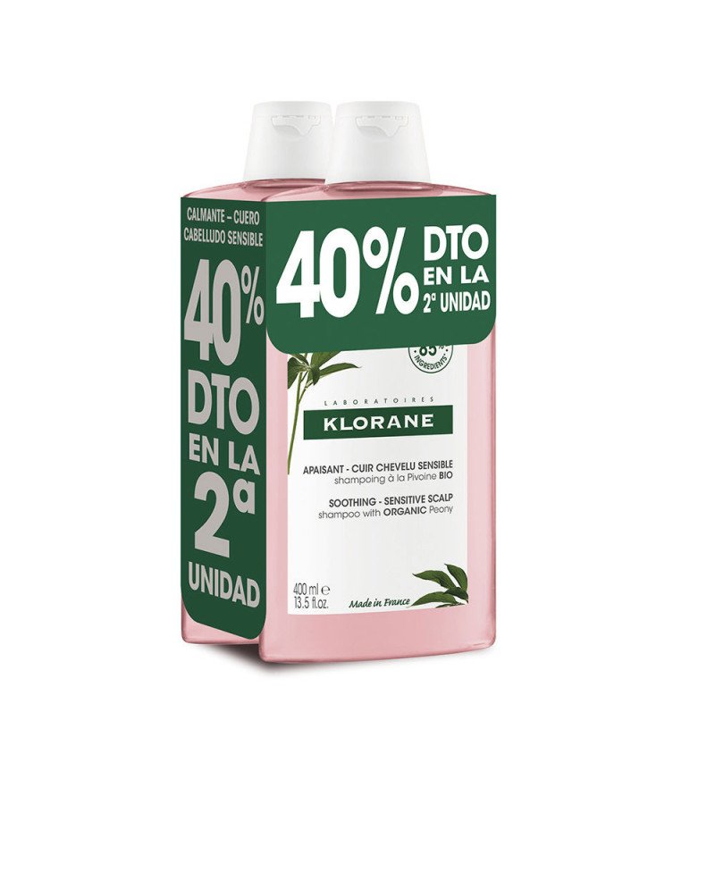 A LA PEONÍA BIO champú calmante duo 2 x 400 ml