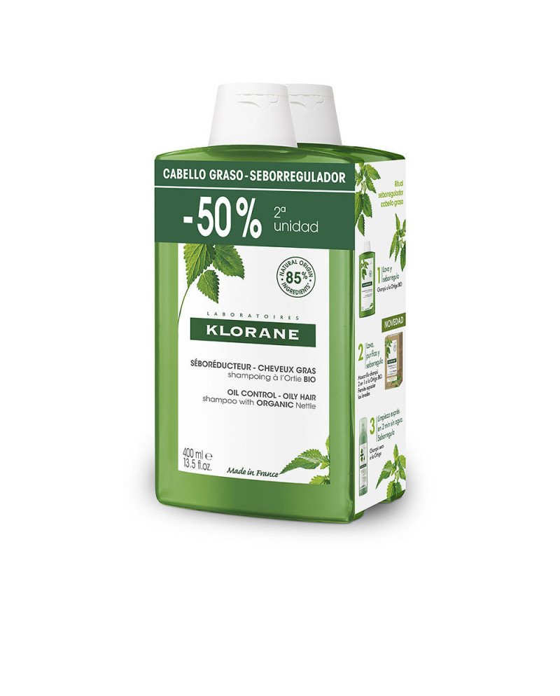 A LA ORTIGA BIO champú seborregulador cabello graso 2 x 400 ml