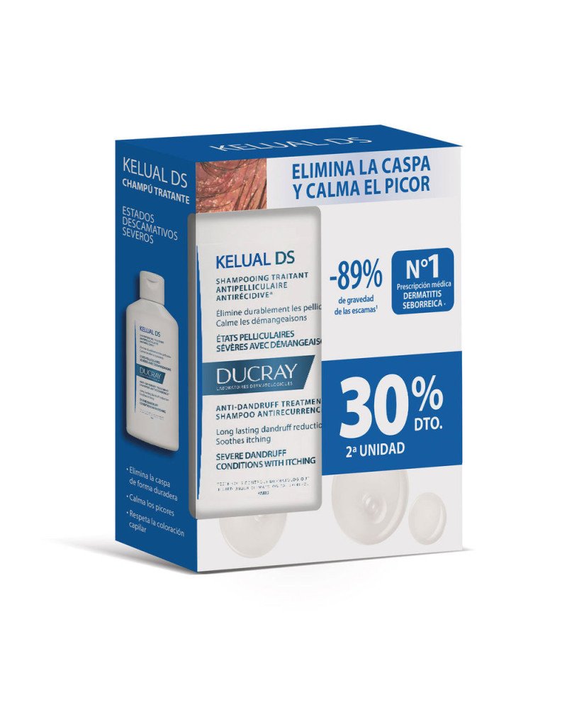 KELUAL DS champú tratante anticaspa duo 2 x 100 ml