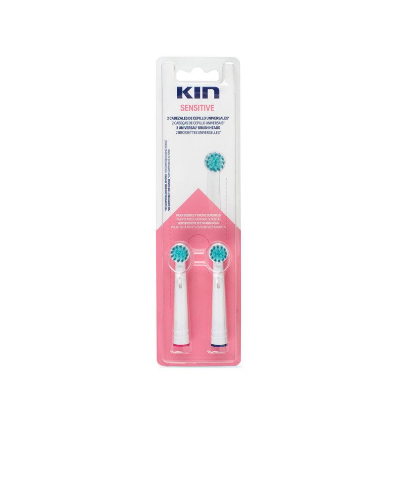 KIN SENSITIVE cabezal cepillo eléctrico universal 2 u