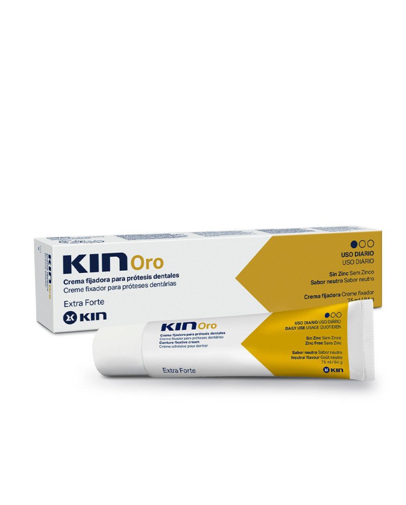 KIN ORO crema fijadora para prótesis dentales 75 ml