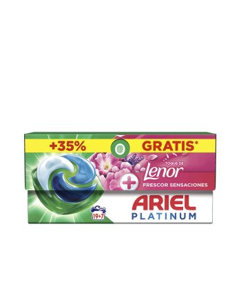 ARIEL PLATINUM SENSACIONES 3en1 detergente 26 cápsulas
