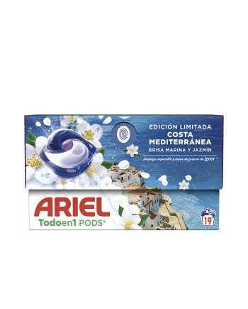 ARIEL PODS COSTA MEDITERRANEA detergente 19 cápsulas