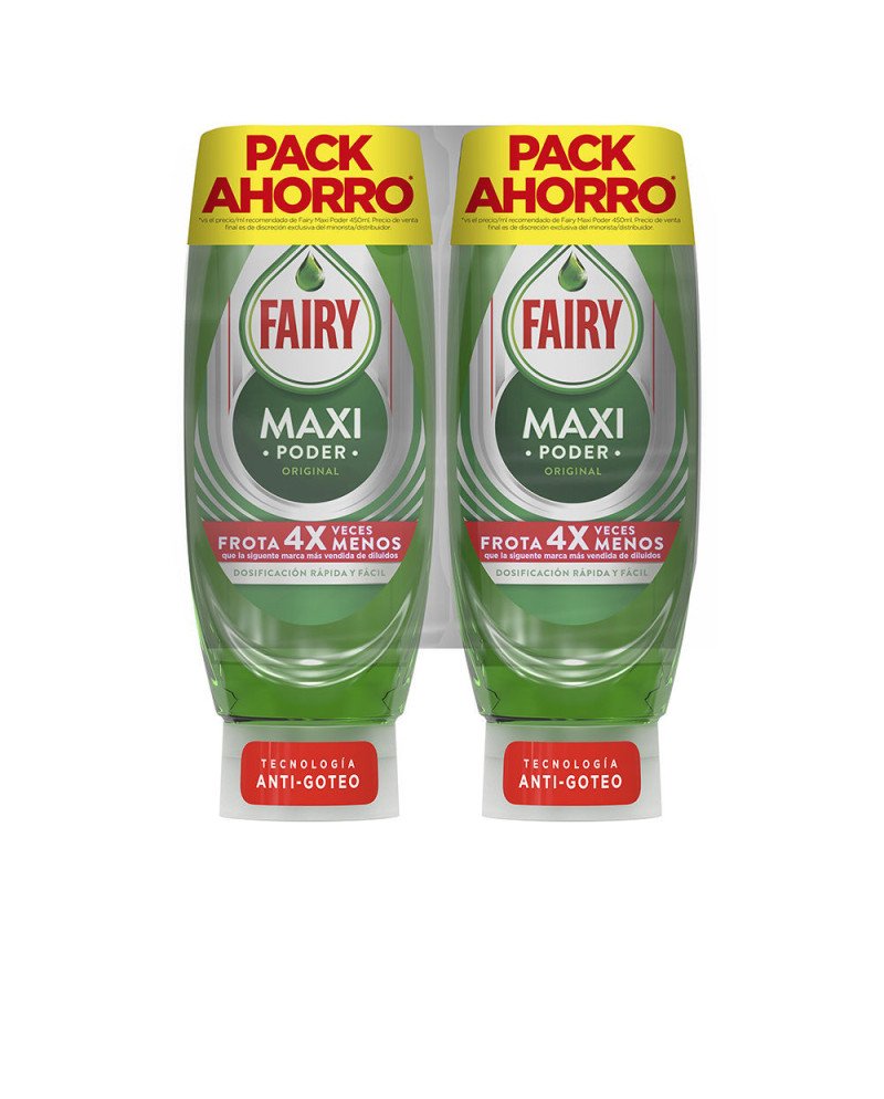 FAIRY MAXI PODER LAVAVAJILLAS CONCENTRADO LOTE 2 x 450 ml