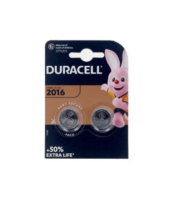 DURACELL BOTON LITIO 3V 2016 DL/CR2016 pilas pack x 2 u