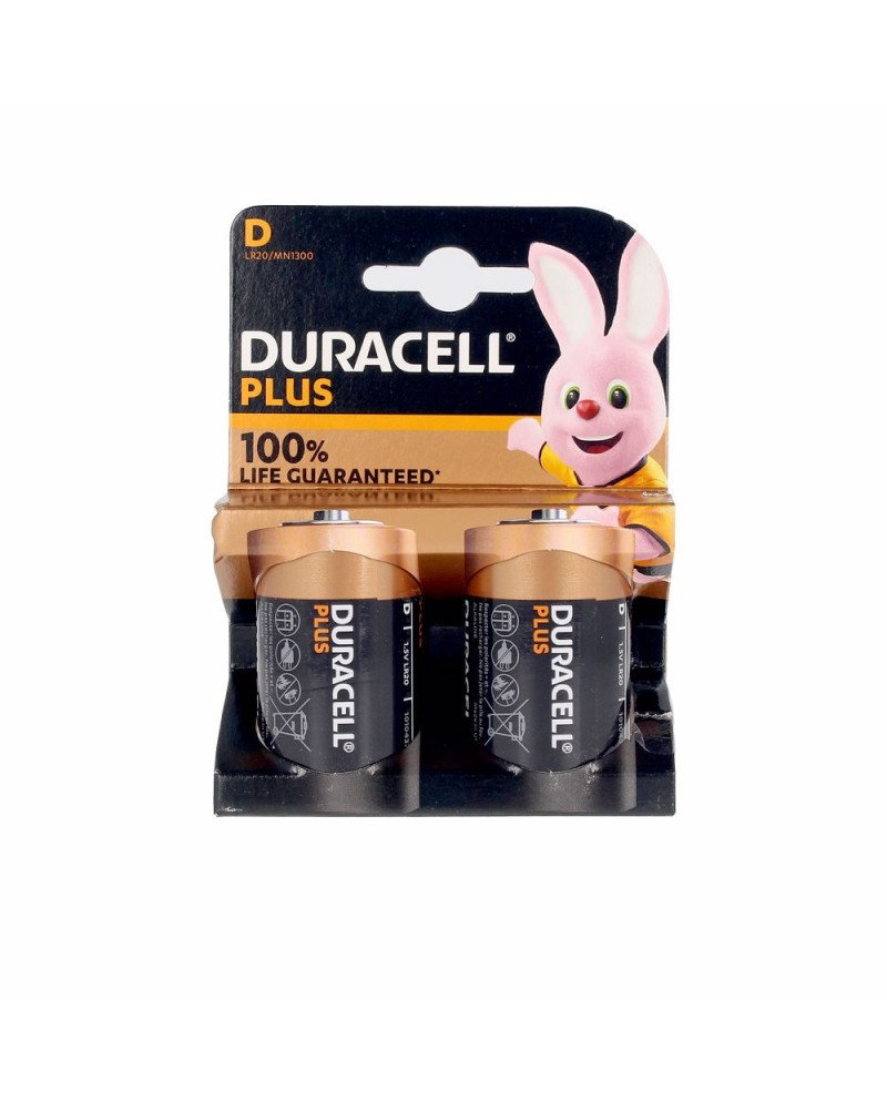 DURACELL PLUS POWER LR20/MN1300 pilas pack x 2 u