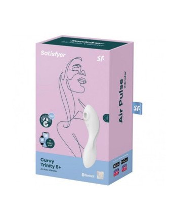 Satisfyer Curvy Trinity 5+ Vibrador De Aire Blanco 1Un