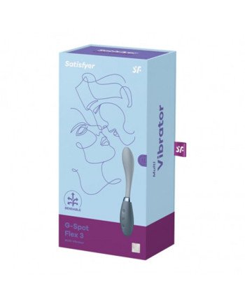 Satisfyer G-Spot Flex 3 Multi-Vibrador Gris 1Un
