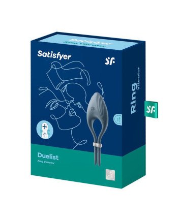 Satisfyer Duelist Anillo Vibrador Azul Oscuro 1Un