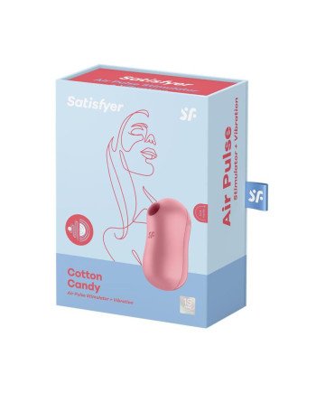 Satisfyer Cotton Candy Estimulador De Aire Rojo Claro 1Un