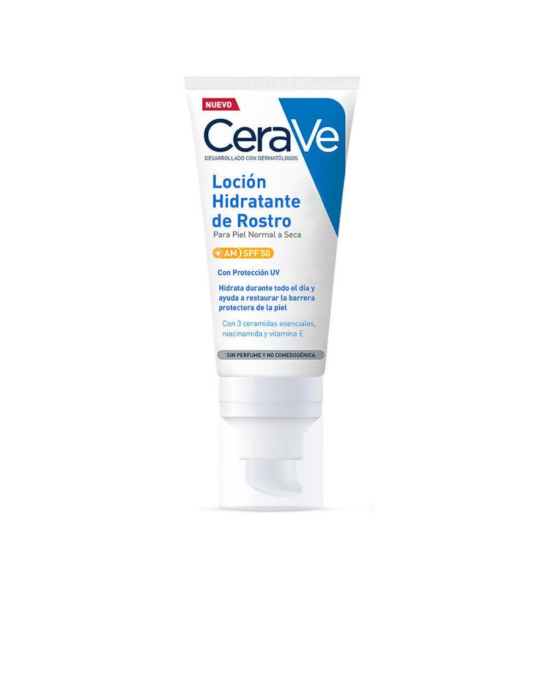 hidratante facial para pieles normales y secas con alta protección uvb/uva SPF50 52 ml