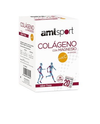 COLÁGENO CON MAGNESIO + VIT.C sabor fresa 20 sticks