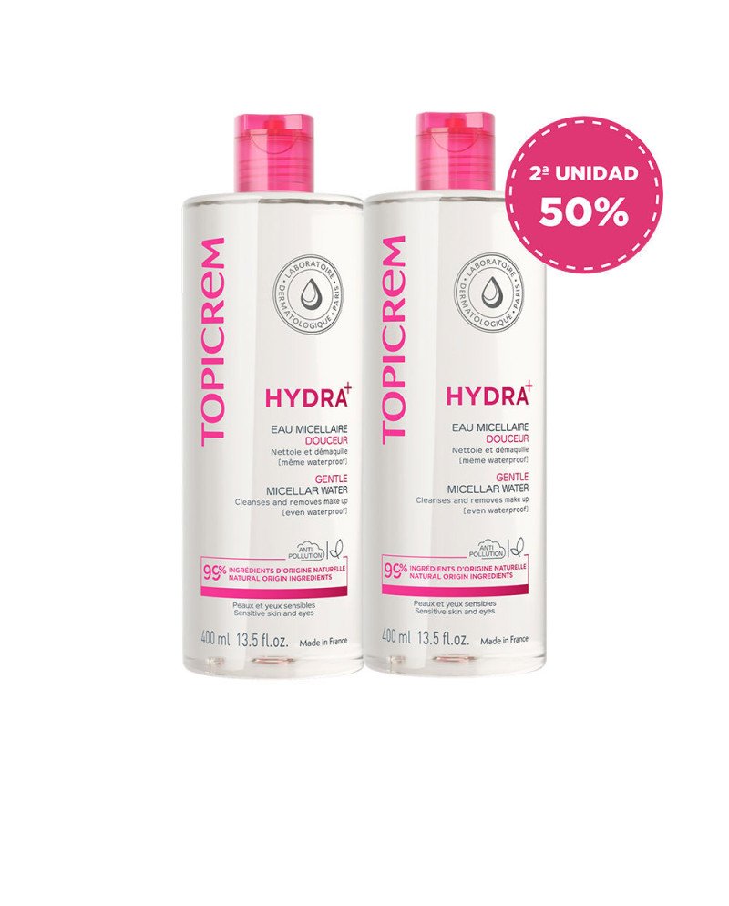 HYDRA+ AGUA MICELAR SUAVE PACK 2 x 400 ml