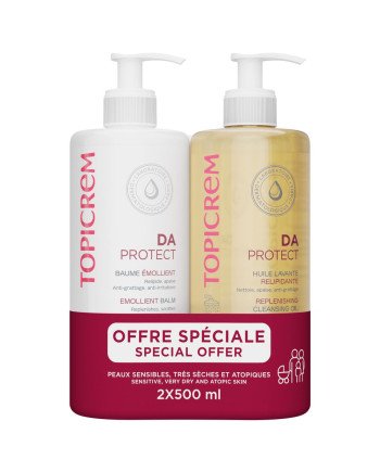 DA PROTECT BÁLSAMO EMOLIENTE 500 ML + GEL LIMPIADOR 500 ML PACK 2 pz