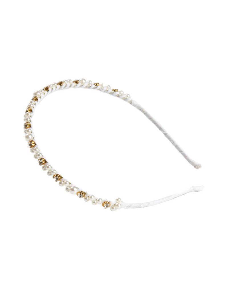 DIADEMA METAL con abalorios 1 u