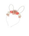 DIADEMA con orejitas de conejo y flores 1 u