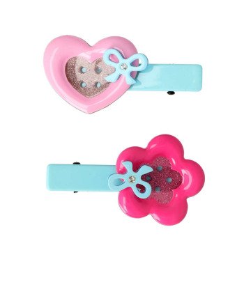 PINZAS CORAZÓN Y FLOR botón 2 u