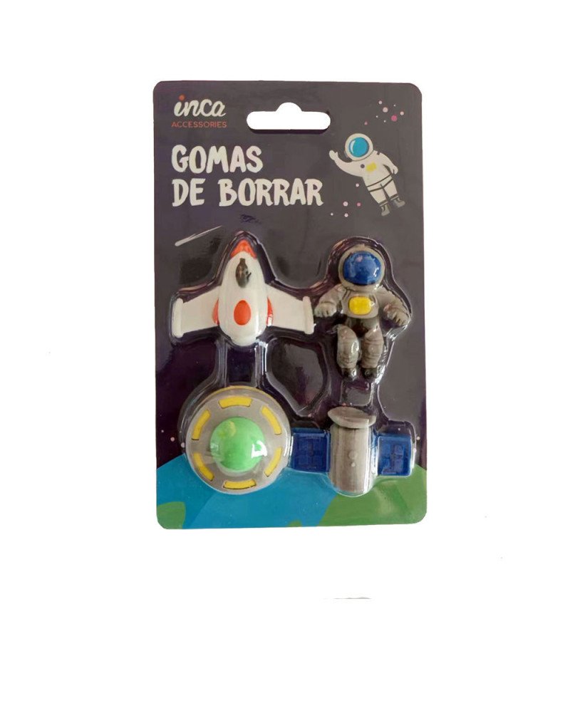 GOMAS DE BORRAR ESPACIO LOTE 4 pz